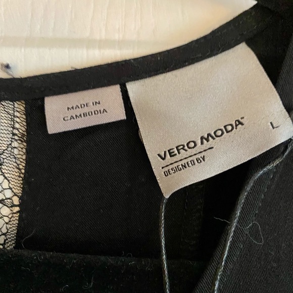 Vera Moda Ladies Large Black Dress - Picture 2 of 7